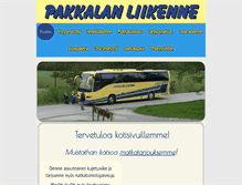 Tablet Screenshot of pakkalanliikenne.com